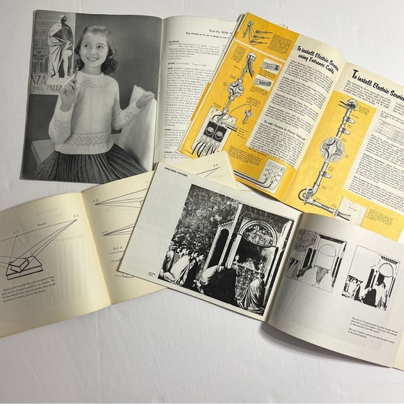 Vintage MCM Magazine/Handbook Lot (4) Victor Perard Sears Bernat Sternberg Rare - Picture 9 of 9